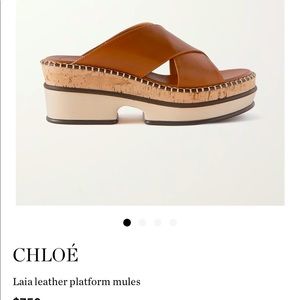 Brand New Chloe Laia Platform Sandals, size 40.